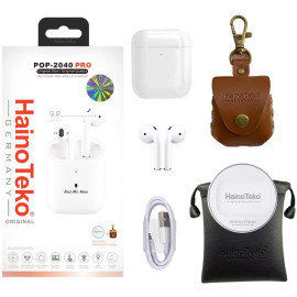 Haino Teko Germany pop 2040 pro  Wireless Air Pods With Free Cover & Wireless Charger