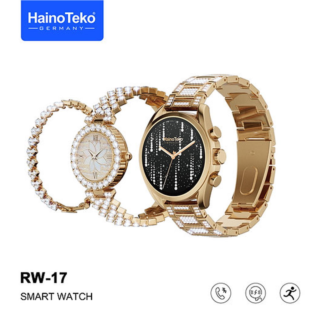 Haino Teko Germany RW-17 High-Quality Bluetooth Calling HD Smartwatch - COMBO