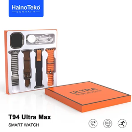 HainoTeko Germany T94 Ultra Max Smart Watch With 4 Straps