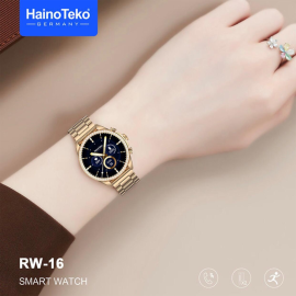 Haino Teko Germany RW-16 High-Quality Bluetooth Calling HD Ladies Smartwatch With FREE T500 Smartwatch + Analog Watch