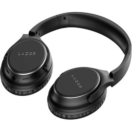 Lazor Jazz Wireless On-Ear Headphones Easy Hands-Free Calling, Bluetooth Audio EA203 Black 