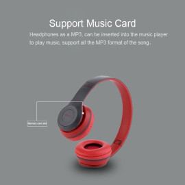 P47 Bluetooth Wireless Headphones Over Foldable Headset with Microphone Stereo