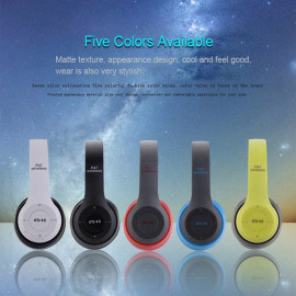 P47 Bluetooth Wireless Headphones Over Foldable Headset with Microphone Stereo