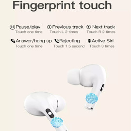 4 IN 1 OFFER TWS Earbuds 1:1 Size Bluetooth Headset AirPods 3 Wireless Earphone For Iphone and Androd - FREE MP3 Player+Mobile Grip + Selfiestick