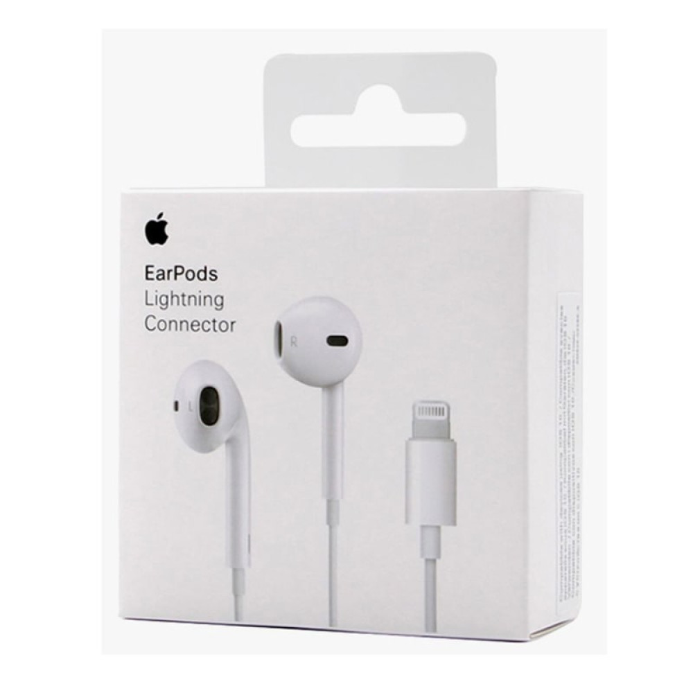 Apple Stereo Lightning In-Ear Earpods Headphone For Apple iPhone X White
