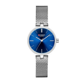 Curren Women's Waterproof Stainless Steel Mesh Band Quartz Watch 9038