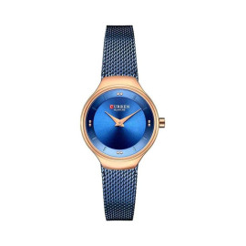 Curren Women's Waterproof Stainless Steel Mesh Band Quartz Watch 9028