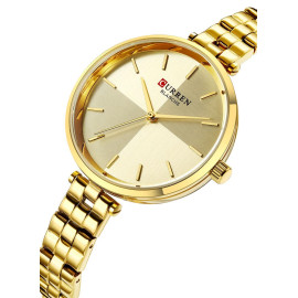 Curren Women's Waterproof Girl's Stainless Steel Band Quartz Watch 9043