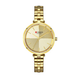 Curren Women's Waterproof Girl's Stainless Steel Band Quartz Watch 9043