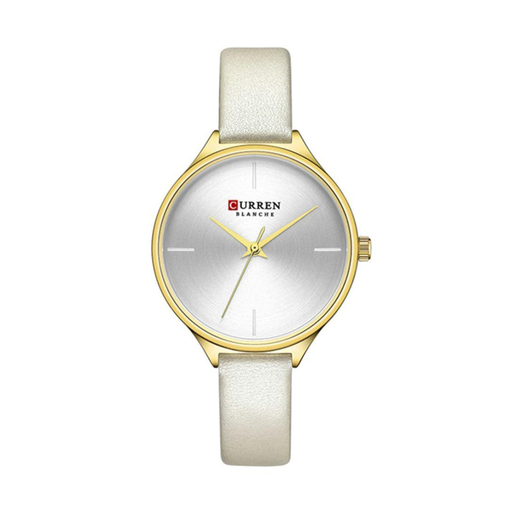 Curren Women's Leather Strap Analog Wrist Watch 9062A