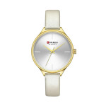 Curren Women's Leather Strap Analog Wrist Watch 9062A
