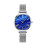 Women's Elegant Waterproof Stainless Steel Mesh Band Quartz Watch 9076