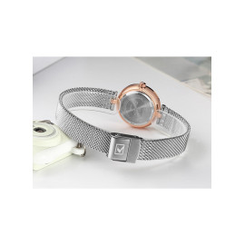 Curren Women's Waterproof Stainless Steel Mesh Band Quartz Watch 9038