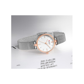 Curren Women's Waterproof Stainless Steel Mesh Band Quartz Watch 9038