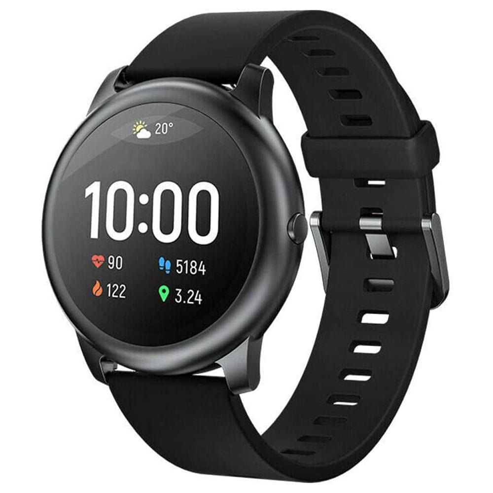 Haylou LS05(SOLAR) Global Version Smart Watch,Heart Rate Tracker IP68 Waterproof 12 Professional Sport Modes Sleep Management Smart Band ,Fashion Women Men Watch 