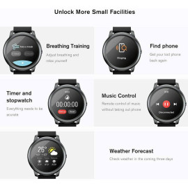 Haylou LS05(SOLAR) Global Version Smart Watch,Heart Rate Tracker IP68 Waterproof 12 Professional Sport Modes Sleep Management Smart Band ,Fashion Women Men Watch 