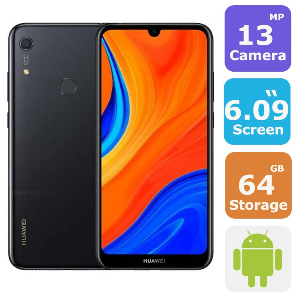 Huawei Y6s Dual Sim Fingerprint Smartphone 6.09 HD+ Display Android 9.0 ,3GB RAM, 64GB - FREE P47 Bluetooth Wireless Headphones Over Foldable Headset
