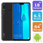 Huawei Y9 2019 Dual Sim Smartphone(Android 8.1,6.5 Inch,4G+WiFi,64GB+4GB) + SanDisk Ultra 128GB Micro SD XC1 Card
