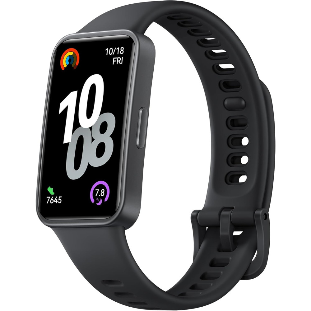 HUAWEI Band 10 Smart Watch, Metallic Design and Comfortable Wearing, Pro-level Sleep Analysis, Emotional Health Aid, 100 Workout Modes, Robust Battery Life, IOS and Android