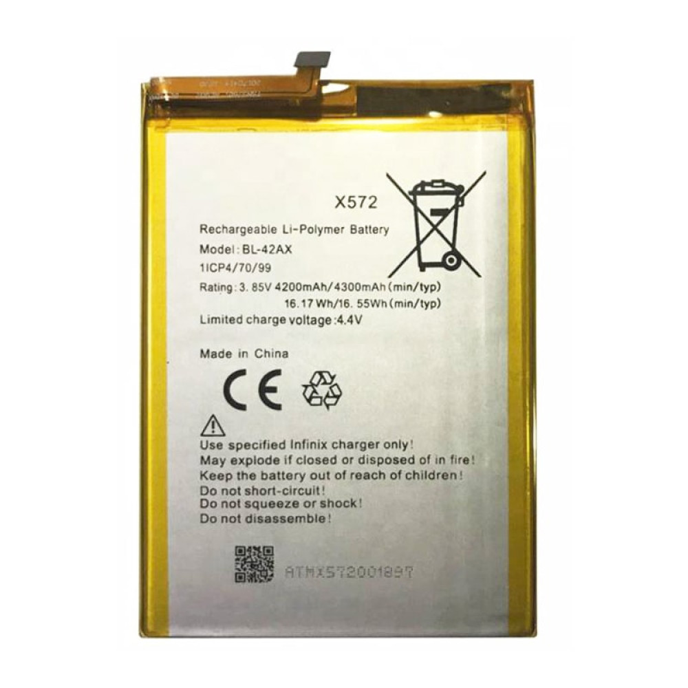 Battery for Infinix Note 4 X572 (BL-42AX) 