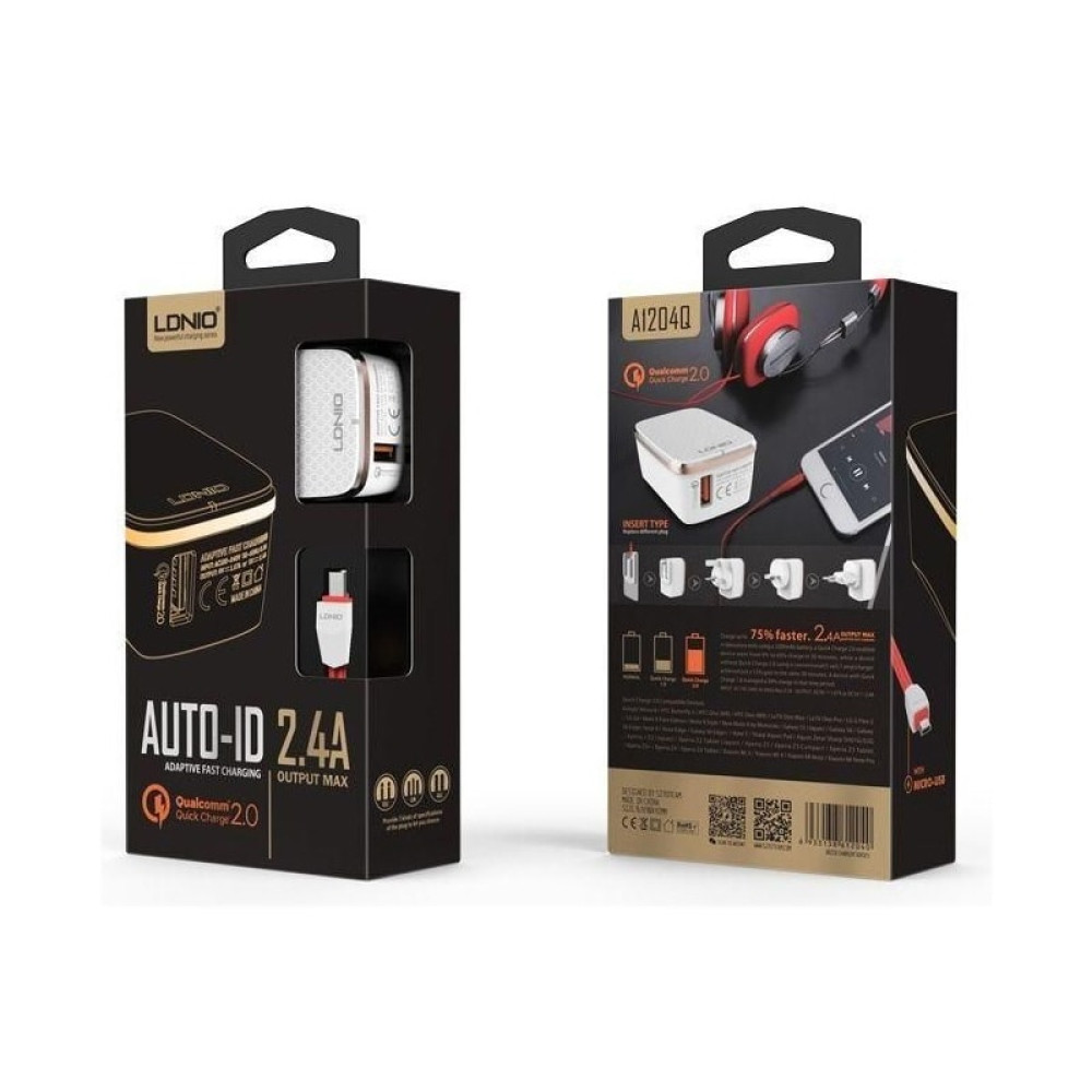 Ldnio A1204Q Quick, Travel, Wall,Home Charger 