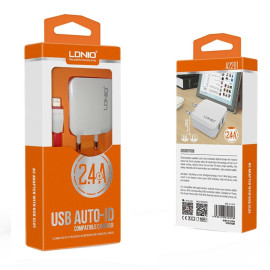 LDNIO A2201 Fast Charge, Quick, Travel, Wall,Home Charger - 2 Port
