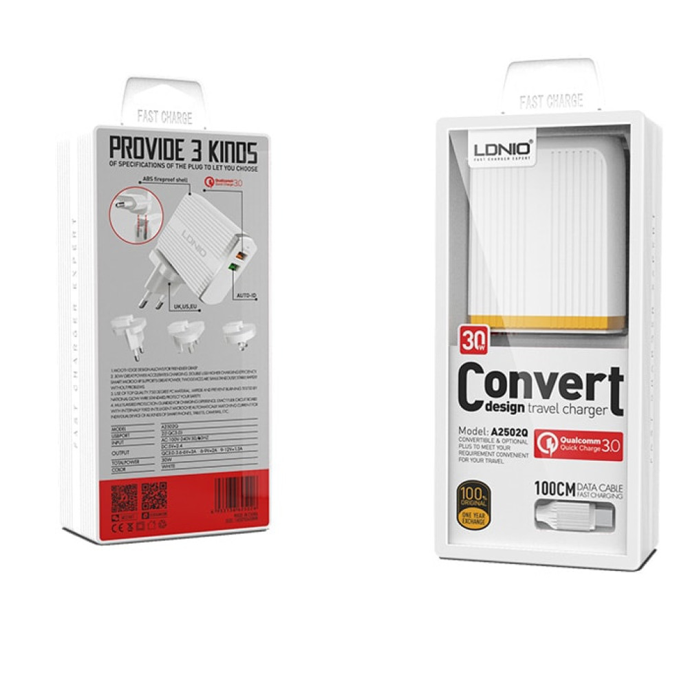 Ldnio A2502Q Quick, Travel, Wall,Home Charger 