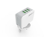 LDNIO A3303 3 USB 5V / 3.4A Quick Charge Universal USB Charger for iPhone 5/6/7 (White)
