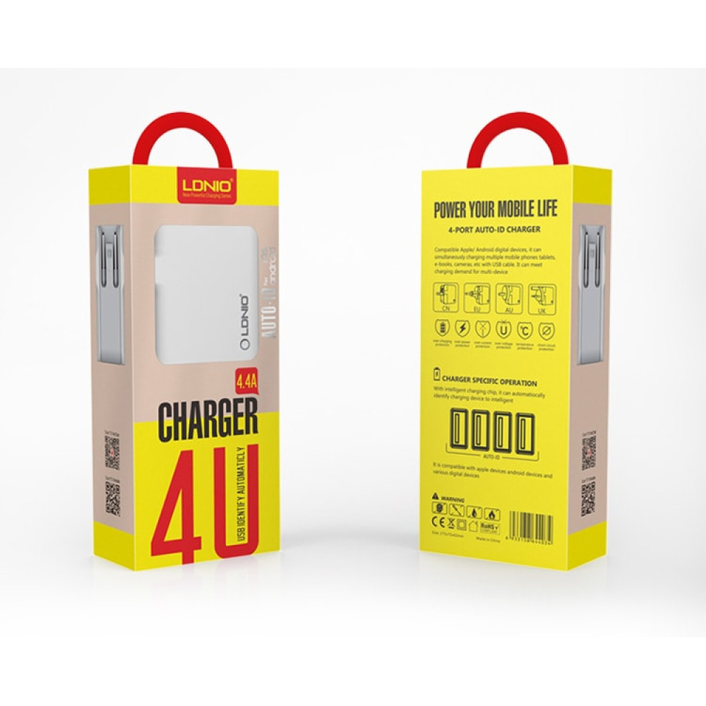 Ldnio A4403 Quick, Travel, Wall,Home Charger 