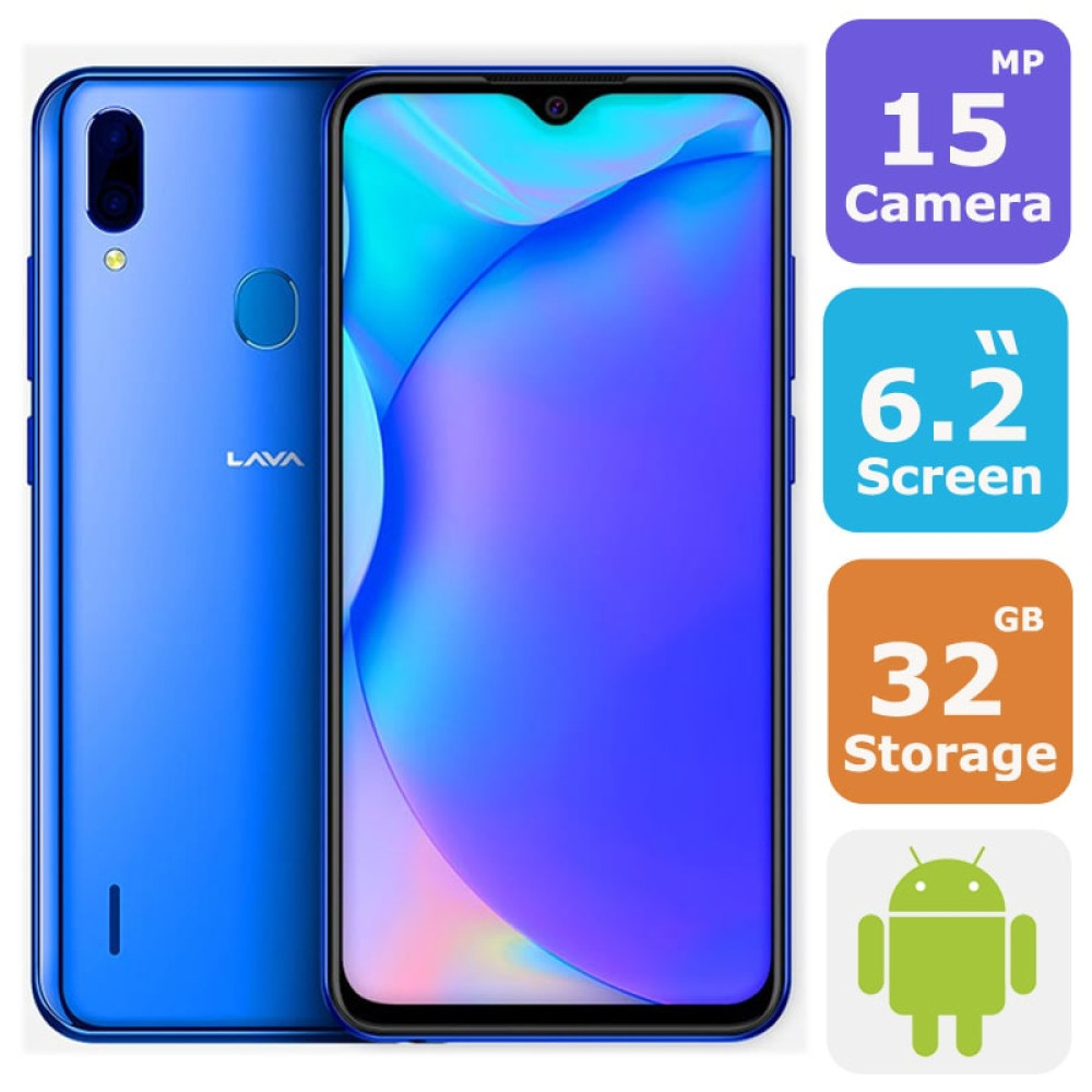 LAVA R5V DUAL SIM FINGERPRINT SMARTPHONE(Android OS,6.22 Inch, 4G+WiFi,32GB+2GB)