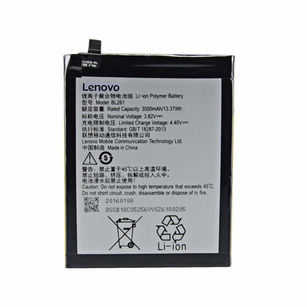 Lenovo Mobile Battery For Lenovo K5 Note - BL261