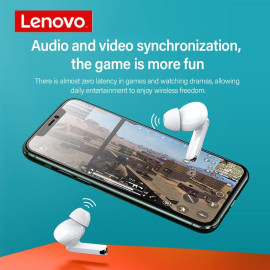 Lenovo XT90 TWS In-Ear Earphones With Mic And Charging Case White