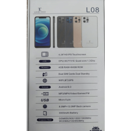 Luxury Touch L08 Dual Sim Smartphone(Android 9.0,6.26 Inch, 4G+WiFi,64GB+4GB) 