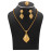 Milano 18K Gold Plated Ring, Earing & Necklace Set, M15