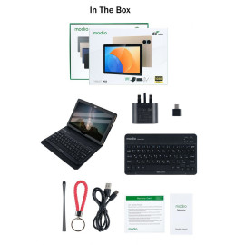 Modio M22 10.1 Inch 5G Tablets  with free keyboard + earbuds