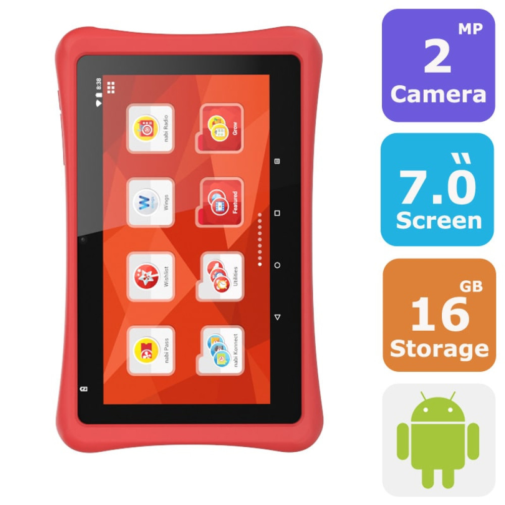 nabi SE Kids 7 Inch Tablet (Android OS,16GB,1GB, Wi-Fi, Quad Core)