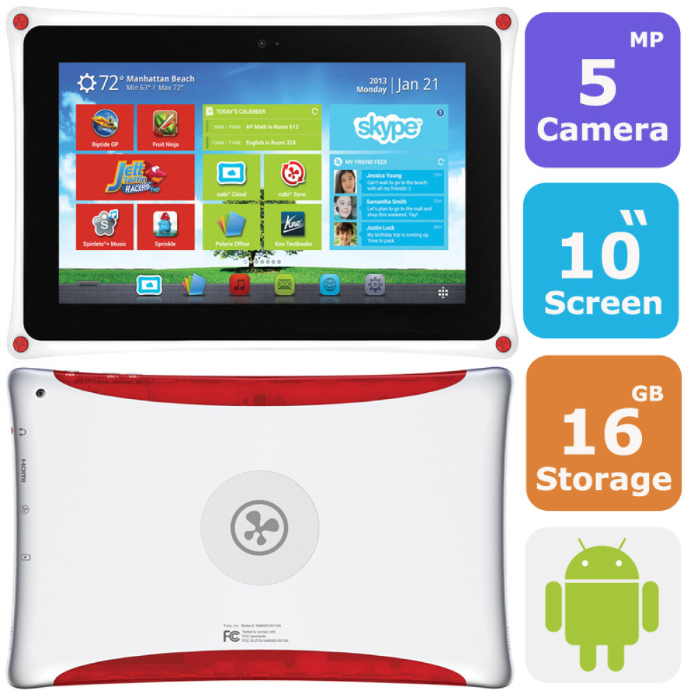 Nabi XD 16GB 10.0 Inch HD Android WiFi Bluetooth Tablet
