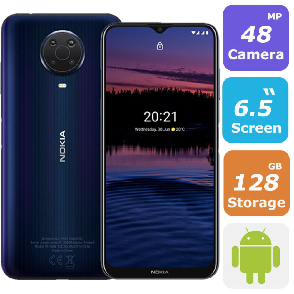 Nokia G20 Dual SIM Smartphone 4GB RAM 128GB 4G LTE