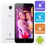 TCL P588L Smartphone (Android 5.1,5.0 Inch, 4G+WiFi,8GB+1GB)