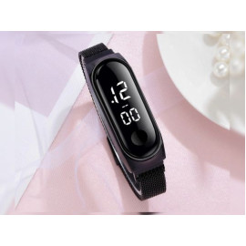 4PCs Digital Magnet Strap Watches