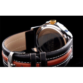 Curren 8104 Mens Leather Watch with Date Function