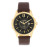 Curren 8123 Mens Black Dial Leather Band Watch