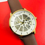 Keep Moving Men's Leather Mechanical Watch - K1636A