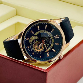 Keep Moving Men's Leather Mechanical Watch - K2029