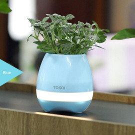 Smart Touch Plant Night Light Bluetooth Speaker Wireless Music Flower Pots