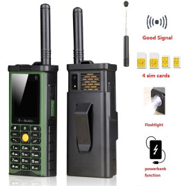 SQ7700 4 Sim Cards Phone Not Only 3 in 1 Mobile - 10000mAH With LED Light - FREE DELIVERY