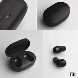 Xiaomi Redmi Airdots Black Bluetooth Earphones Youth Mi True Wireless Headphones Bluetooth 5.0 TWS Air Dots Headset, Earbuds